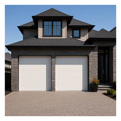 ACCESSPRO APDOOR-209 - Puerta de Garage / Línea Central / 20x9 pies (6.1x2.7 m) / Aislada / Estilo Americana / 6 Secciones / Calibre 26 | SIERRA STORE