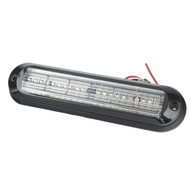 Luz Auxiliar Ultra Brillante / 18 LEDs 3W / IP67 / Rojo/Azul/Ambar / 142.6x36x14mm / 10-30VDC / 0.47x0.12x0.05ft | SIERRA STORE
