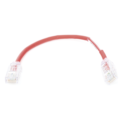 PANDUIT UTP28X8INRD - Cable de Parcheo UTP / Cat6A / 28 AWG / CM-LSZH / 0.67 pies / Rojo | SIERRA STORE