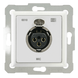 Módulo de Pared XLR / 60 mm / Alimentación Phantom 0-48 VDC / Balanceado/No Balanceado / Chasis Zincado / Blanco | SIERRA STORE