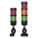 Torre LED indicadora / 2 niveles / Rojo-Verde / Buzzer 85 dB / 24 VCD / 60 mm / IP53 | SIERRA STORE