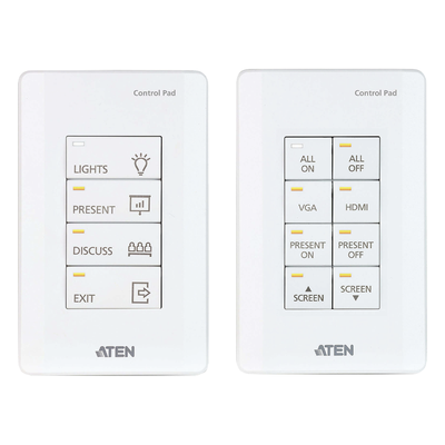 Panel de control / 8 botones personalizables / Ethernet 10/100Base-T / 2 puertos RS-232 / 2 canales relay / Montaje en superficie | SIERRA STORE