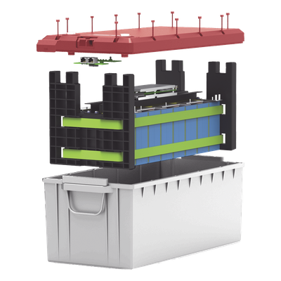 Batería LiFePO4 / 2.56 kWh / 25.6V / 100 Ah / BMS Integrado / IP65 / Comunicación RS485 y CAN | SIERRA STORE