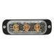 Luz Auxiliar LED / 3 LEDs Ámbar / Multivoltaje 12~24 VCD / 12 Patrones de Destello / IPX8 / SAE J595 Clase 1 | SIERRA STORE