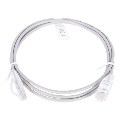 LINKEDPRO BY EPCOM LP-UT6-150-GY28 - Cable de Parcheo Slim UTP Cat6 / 1.5 m (4.92 ft) / 28 AWG / Gris / Diámetro Reducido | SIERRA STORE