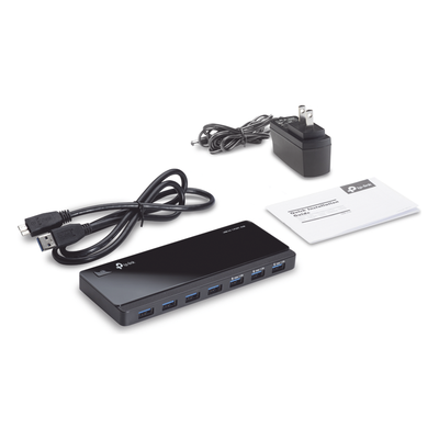 HUB USB 3.0 / 7 Puertos / Transferencia 5 Gbps / Alimentación 12V/2A / 165 x 65.5 x 17.5 mm (6.5 x 2.6 x 0.7 in) | SIERRA STORE
