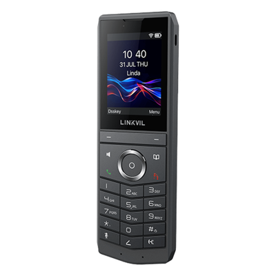 Teléfono IP Wi-Fi Portátil / Pantalla Color 2.4" 240x320 / Wi-Fi 6 Dual-Banda / Bluetooth 5.0 / Batería 3000mAh 13h Talk / Video H.264 | SIERRA STORE