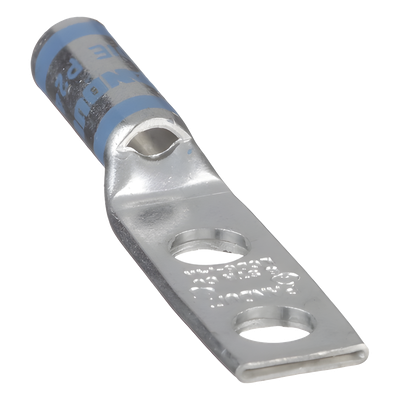 PANDUIT LCD6-14A-L - Terminal de Compresión Doble Ojillo / Calibre 6 AWG / Ángulo Recto / Espaciado 16 mm (0.63 in) / Tornillo | SIERRA STORE