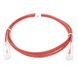 LINKEDPRO BY EPCOM LP-UT6-200-RD-28 - Cable de Parcheo Slim UTP Cat6 / 2 m (6.56 ft) / 28 AWG / RJ45 Chapado en Oro / Rojo | SIERRA STORE