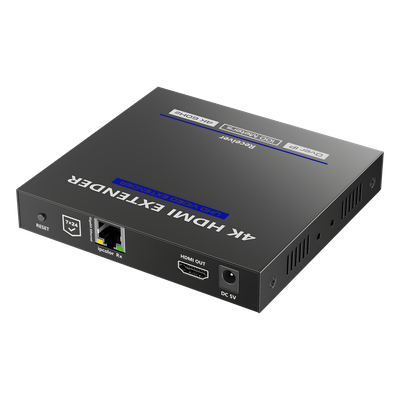 Receptor HDMI IP / 4K@60Hz / Cero Latencia / Extensión 100 m (328.1 ft) / Cat 6/6a/7 / Audio 7.1 / IR Bidireccional / ARC / HDMI Loop | SIERRA STORE
