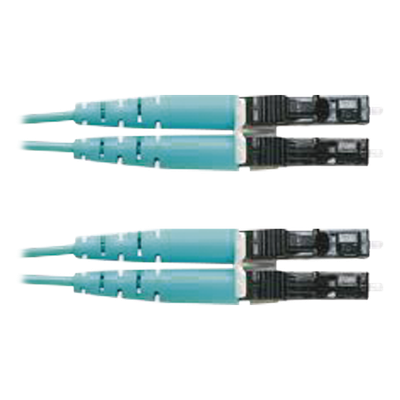 PANDUIT FX2ERLNLNSNM009 - Jumper de Fibra Óptica / OM3 50/125 / LC-LC Dúplex / OFNR / 9 m (29.53 ft) / Aqua | SIERRA STORE