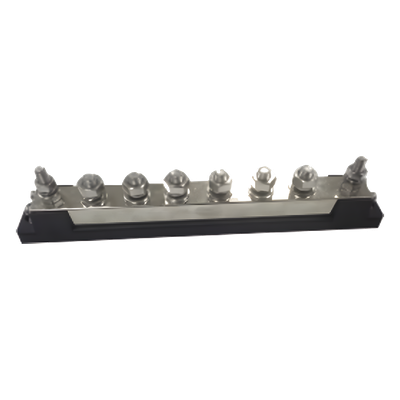 Bloque de Terminales / 6 Líneas / 600 A / 52 VDC o 300 VAC / Cobre Estañado 8x25 mm / IP con Cubierta | SIERRA STORE