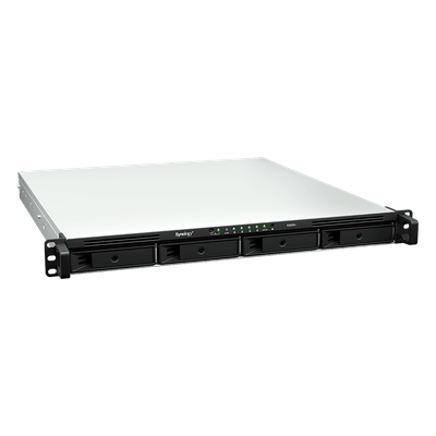 NAS Rackmount 4 Bahías / 1U 44 mm (1.73 in) / AMD Ryzen V1500B 4 Núcleos 2.2 GHz / 4GB DDR4 ECC SODIMM / 4x 1GbE RJ45 / PCIe 3.0 x8 / | SIERRA STORE
