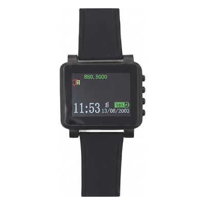 Reloj Receptor Inalámbrico de Muñeca / Display LCD a Color / Batería Recargable / Almacena 3000 Caracteres / Radiofrecuencia 433 MHz | SIERRA STORE