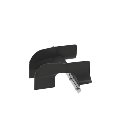 PANDUIT PWBSPJ4BL - Bajada de cables para charola wire basket / 4 in / Control de radio de curvatura / Negro | SIERRA STORE
