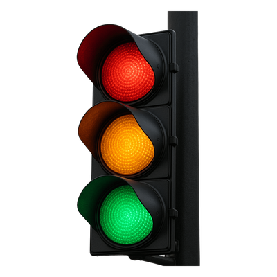ACCESSPRO PROLIGHTLEDT4M - Semáforo de Señalización LED / 3 Colores Rojo-Amarillo-Verde / 204 LEDs por Color / 400-600 cd / 110 VCA / | SIERRA STORE