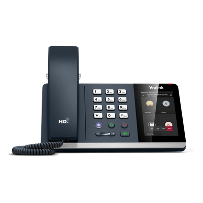 Teléfono IP / Pantalla Táctil 4 Pulgadas / HD Voice / Bluetooth 5.2 / Wi-Fi Dual Band / PoE / Certificación Microsoft Teams | SIERRA STORE