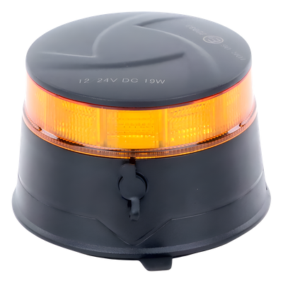 Baliza LED Recargable / Color Ámbar / IP67 / 12-24 V / 7 Patrones de Destello / Montaje Magnético y Succión | SIERRA STORE