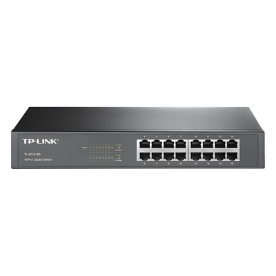 Switch Gigabit no administrable / 16 puertos 10/100/1000 Mbps / 35.7 Mpps / Escritorio o rack | SIERRA STORE
