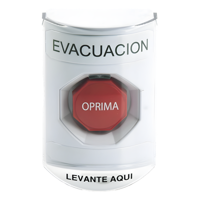 Botón de Evacuación / Cubierta Policarbonato / Restablecimiento con Llave / Bocina Integrada / Interior-Exterior / -40 a 121 °C | SIERRA STORE