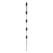 Poste de cerco eléctrico / 1.2 m (3.9 ft) / Acero galvanizado G60 / 5 aisladores de paso / 18 kV dieléctrico | SIERRA STORE