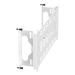 PANDUIT MSSHLF - Gabinete de Montaje en Pared / Acero Calibre 18 / Diseño Empotrado / Puerta con Cerradura / 139.7 x 300.6 x 58.3 mm / | SIERRA STORE