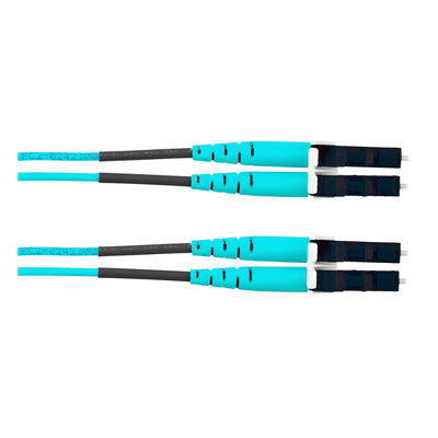 PANDUIT FZ2ELLNLNSNM003 - Jumper de Fibra Óptica / OM4 50/125 / LC-LC Dúplex / LSZH / 3 m (9.84 pies) / Aqua | SIERRA STORE