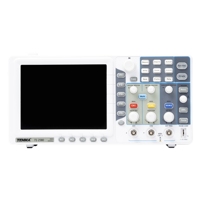 Osciloscopio Análogo de Mesa / 2 Canales + 1 Externo / 30 MHz / 250 MS/s / Pantalla LCD 8' / USB 2.0 y LAN | SIERRA STORE