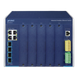 Switch Modular Industrial Capa 3 / 5 Slots / 4 Puertos Gigabit RJ45 / 4 Puertos SFP+ 10G / Rango -40~75°C / Entrada 12-48V / IPv6/IPv4 | SIERRA STORE
