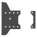 EPCOM INDUSTRIAL SDJH170 - Placa de Montaje Doble para Pantallas / Montaje Pared a Pared / 8.9 x 5 x 3.7 pulgadas / Compatible Madera | SIERRA STORE