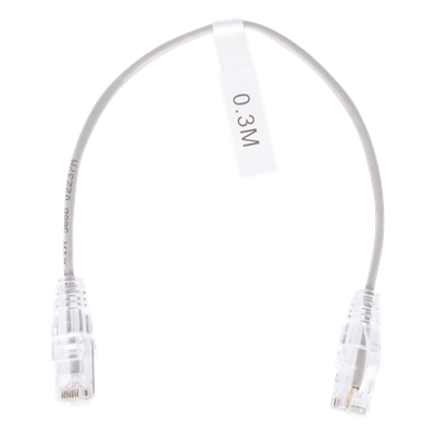 LINKEDPRO BY EPCOM LP-UT6-030-GY28 - Cable de Parcheo Slim UTP / Cat6 / 30 cm (0.98 ft) / 28 AWG / RJ45 / Gris | SIERRA STORE