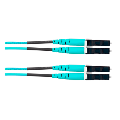 PANDUIT FZ2ERLNLNSNF010 - Jumper de Fibra Óptica / OM4 50/125 / LC-LC Dúplex / OFNR Riser / Aqua / 3.05 m (10 ft) | SIERRA STORE