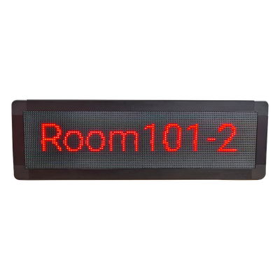 Pantalla LED de Pasillo / Doble Cara / Matriz 128×32 / Indicadores RGB / PoE / SIP / Montaje en Pared | SIERRA STORE