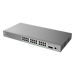 Switch Administrable L2++ / 24 Puertos Gigabit PoE / PoE++ 250W / 2 Puertos SFP+ / 88 Gbps / VLAN 4K / QoS Avanzado | SIERRA STORE