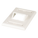 PANDUIT CFPSL2IWY - Placa de Pared Vertical / 2 Puertos Mini-Com Inclinados / ABS / Blanco Mate / Con Etiquetas | SIERRA STORE