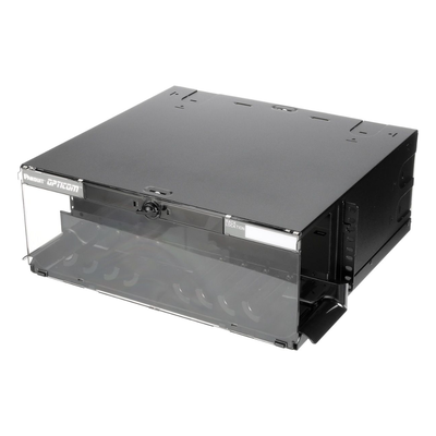 PANDUIT FCE4U - Panel de Distribución de Fibra Óptica / 4U / 12 Placas FAP o FMP / 288 Fibras / Bandeja Deslizable e Inclinable | SIERRA STORE