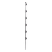 EPCOM INDUSTRIAL SYS-POST-10 - Poste para Cerca Electrificada / 6 Aisladores de Paso / Acero Galvanizado Calibre 18 / Altura 1.4 m | SIERRA STORE