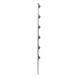 EPCOM INDUSTRIAL SYS-POST-10 - Poste para Cerca Electrificada / 6 Aisladores de Paso / Acero Galvanizado Calibre 18 / Altura 1.4 m | SIERRA STORE