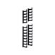 PANDUIT XGL-FMS42B - Kit de Administración de Cables / 42 UR / Dedos 100 mm / Altura 1865 mm (6.1 ft) / Ancho 25 mm / Color Negro | SIERRA STORE