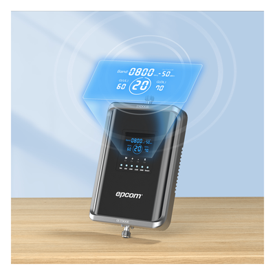 EPCOM EP-5G-PBS-V2SA - Amplificador de Señal Celular / 5G Pentabanda / 1000 m² (10763.9 ft²) / 70 dB Ganancia / VoLTE / Múltiples | SIERRA STORE
