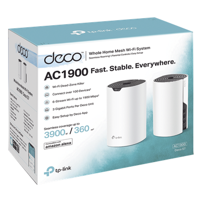 Kit Mesh Wi-Fi / Doble Banda AC1900 Mbps / 3 Puertos Gigabit WAN/LAN / 3 Antenas Internas / Administración por App / Cobertura | SIERRA STORE