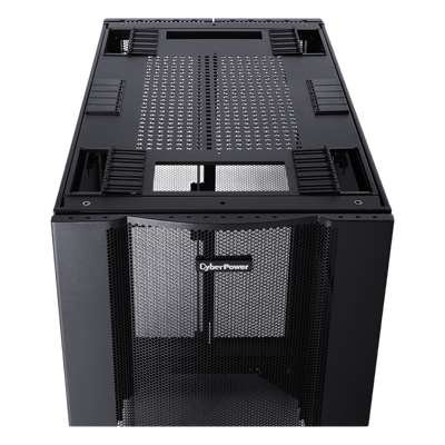Gabinete Rack / 24U / Montaje en Pared o Piso / Carga Estática 1,365 kg / Puerta Perforada Hexagonal / Rieles Ajustables 905 mm | SIERRA STORE