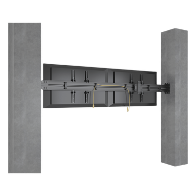 EPCOM INDUSTRIAL LFWW2X1U - Sistema de Montaje en Pared / Rieles 2000 mm (78.7 ft) / Estructura Modular / Soporte Ajustable / Incluye | SIERRA STORE