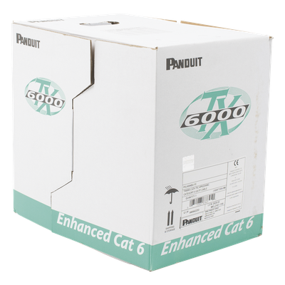 PANDUIT PUL6004BU-FE - Bobina de Cable UTP 305 m. de Cobre, TX6000™ PanNet, Reelex, Azul, Categoría 6 Mejorado (23 AWG), LSZH (Bajo | SIERRA STORE