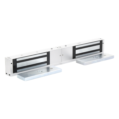 AccessPRO MAG1200DLED - Chapa Magnética Doble para Aplicación en Puertas de Doble Hoja. 1200 lbs(x 2). LED | SIERRA STORE