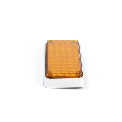Luz de Advertencia LED / 7x3" / 66 LED / 12 VCC / 1 A / 10 Patrones de Destello / Color Ámbar / Montaje Permanente | SIERRA STORE