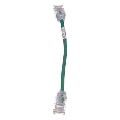 PANDUIT UTP28SP8INGR - Cable de Parcheo Cat6 UTP / 28AWG Diámetro Reducido / 3.8 mm / 20.2 cm (0.66 ft) / Verde / LSZH-CM | SIERRA STORE