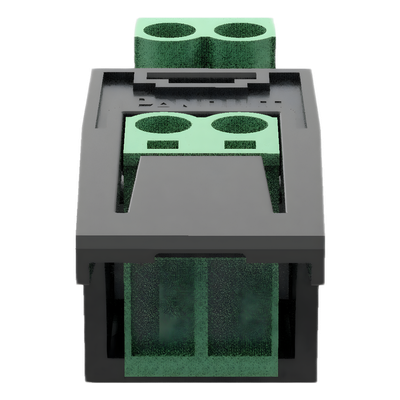 PANDUIT PXM1ARGRBL - Conector Eléctrico Mini-Com / Compatible 26-12 AWG / Cable FMPS / Diseño Compacto / Color Verde | SIERRA STORE