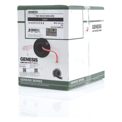 Cable para Detección de Incendio / 2 x 16 AWG / Blindado / Tipo FPLR Riser / 152 m (500 ft) / Rojo | SIERRA STORE