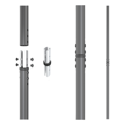 EPCOM INDUSTRIAL SDJH115 - Unión de Postes / Estructura de Videowall / Tornillería Incluida / Múltiples Configuraciones | SIERRA STORE